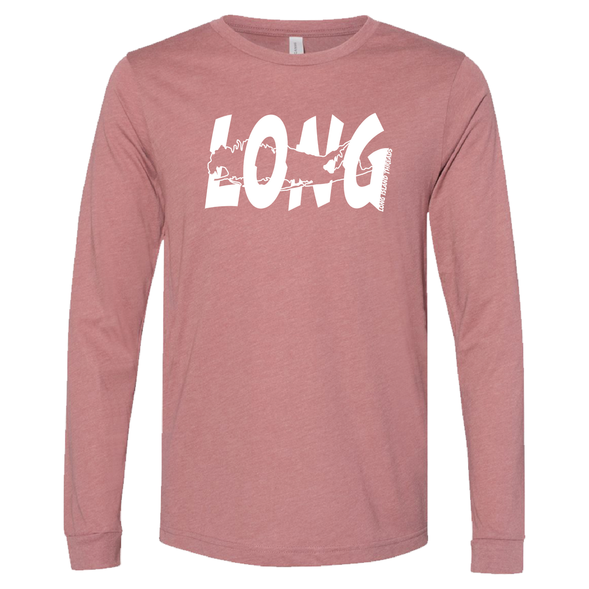 LI Offset Long Sleeve T-Shirt (Heather Mauve) – Long Island