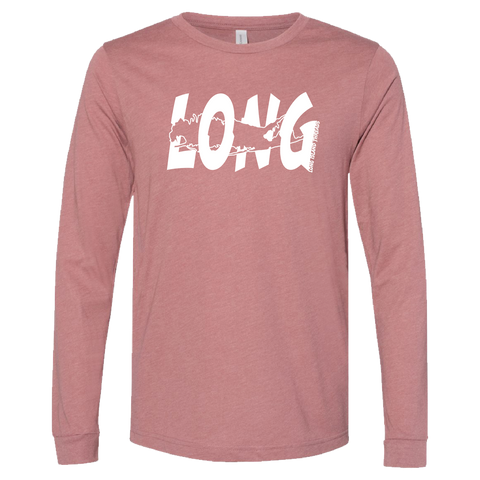 LI Offset Long Sleeve T-Shirt (Heather Mauve)
