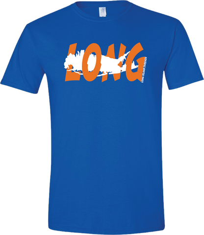 LI Offset T-Shirt (Royal Blue/Orange/White)