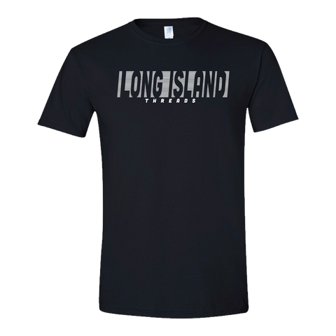 Long Island Threads Stripe T-Shirt (Black)