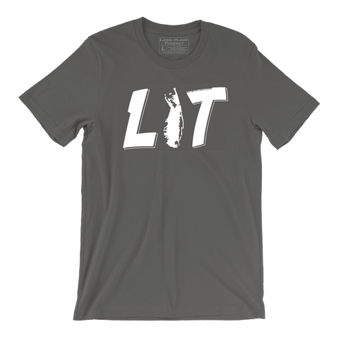 Straight Up LIT T-Shirt (Asphalt)
