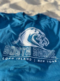 South Shore Long Island Wave Tee (Deep Teal)